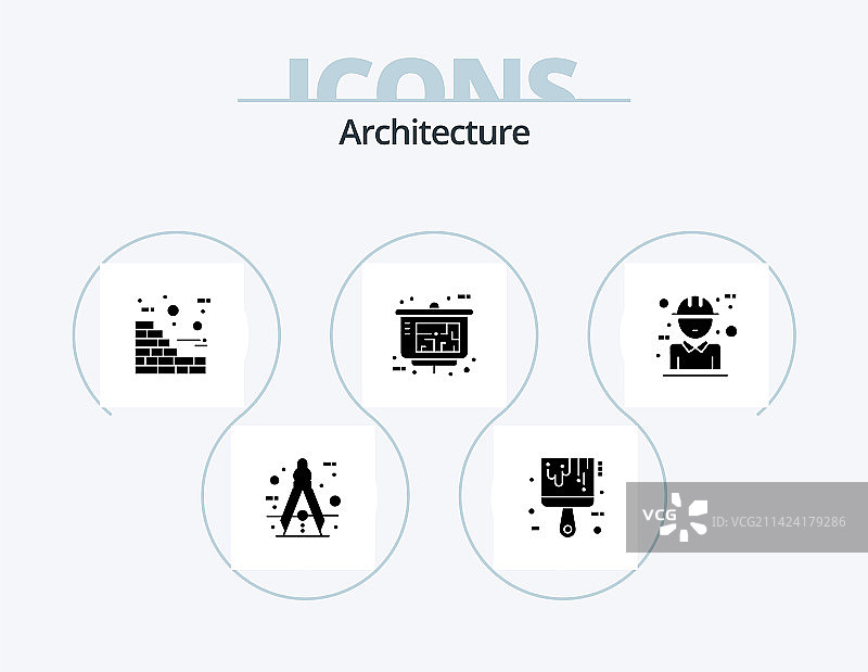 建筑字形图标包5图标设计图片素材