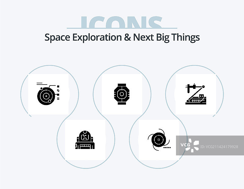 太空探索和未来大事符号图标图片素材
