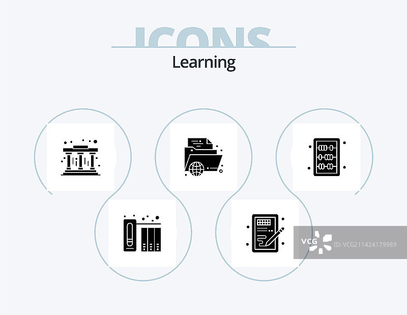 学习字形图标包算盘设计图片素材