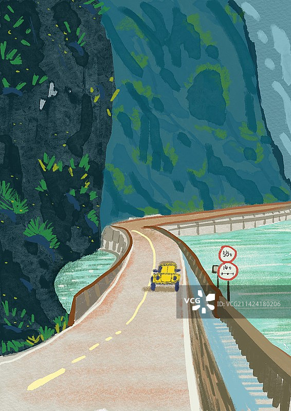 山间公路图片素材