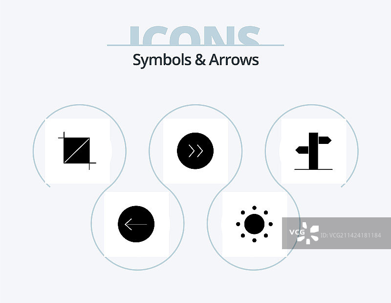 符号和箭头Glyph图标包5图片素材