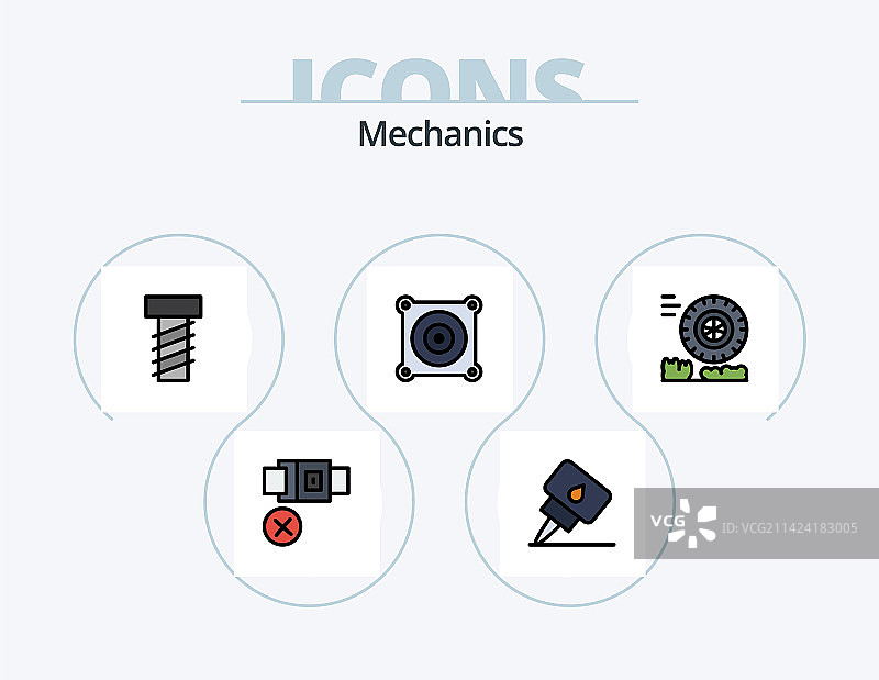 机械师线性填充图标包5图标设计图片素材