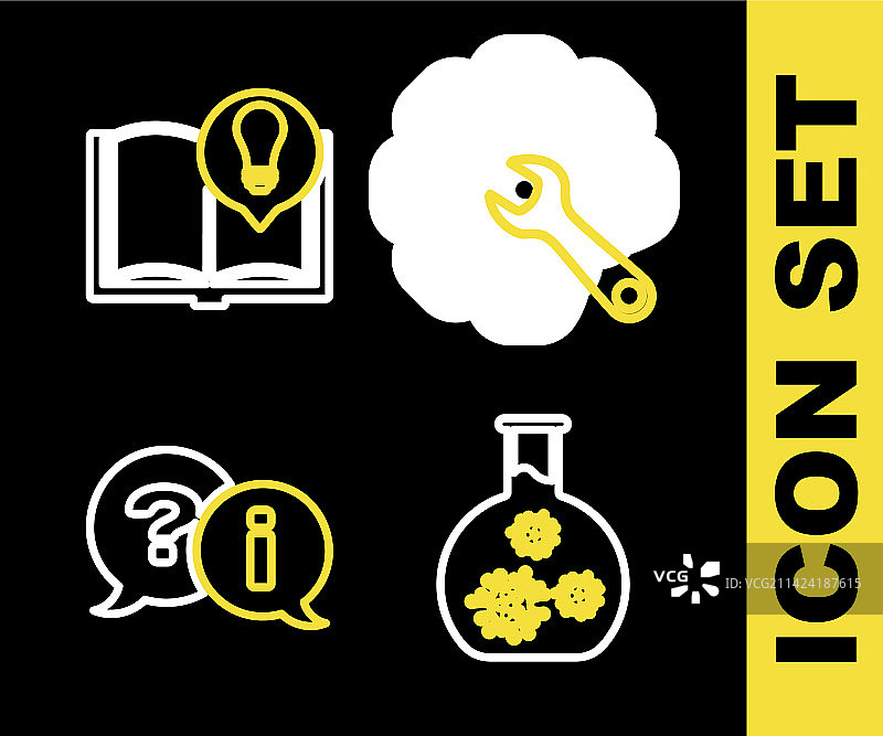 扳手齿轮病毒试管图片素材