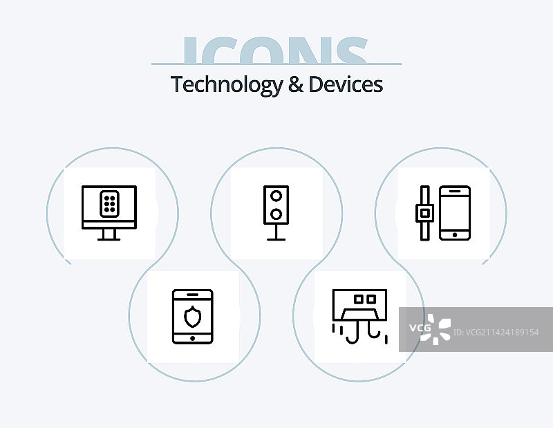 音乐线性设备图标包图片素材