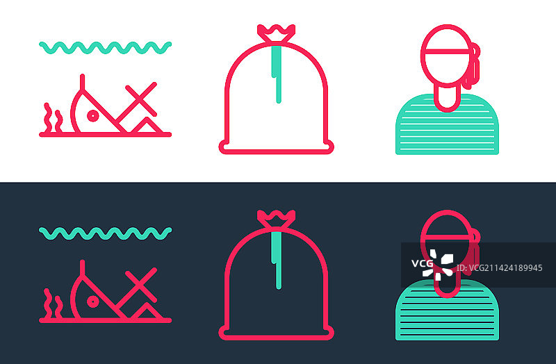 水手船长、沉船和海盗图片素材