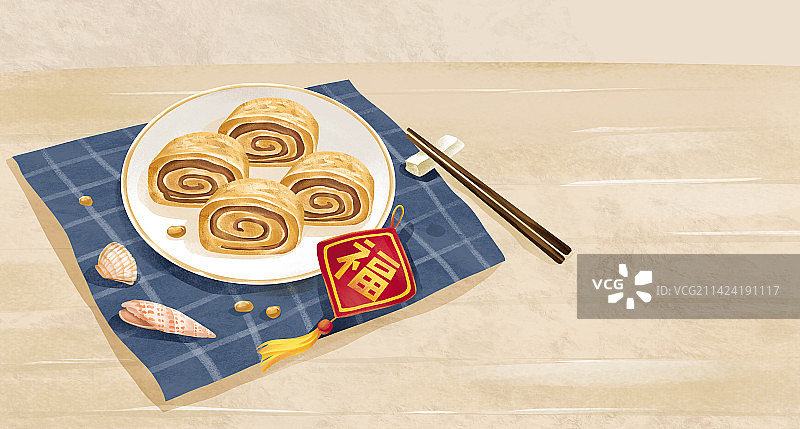 传统惊蛰美食 驴打滚图片素材