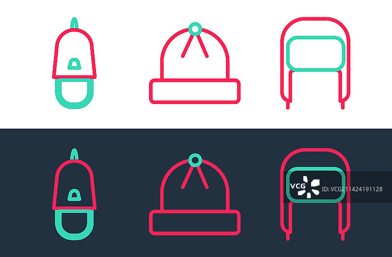 带护耳的冬季帽子、警帽图片素材