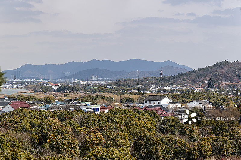 苏州光福全景图片素材