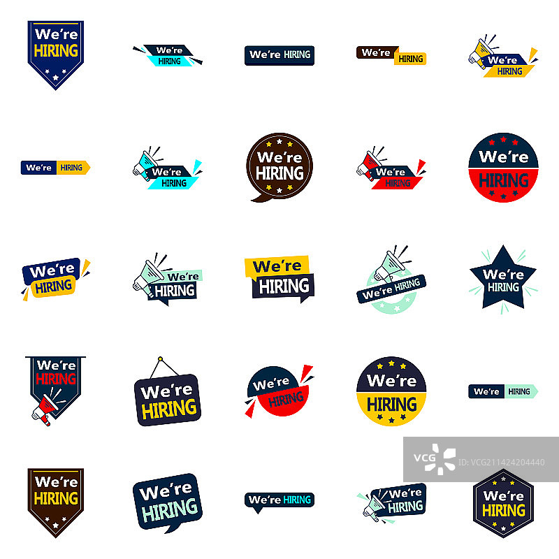 25个招聘设计提升您的品牌形象图片素材