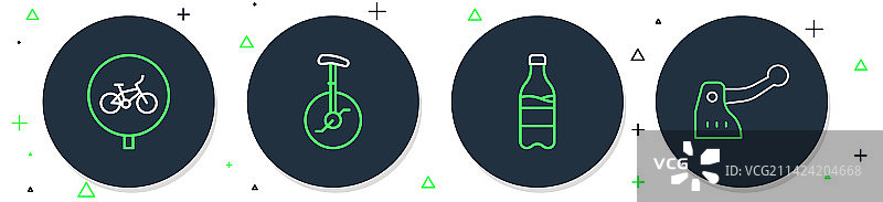 独轮车或单轮自行车运动图片素材