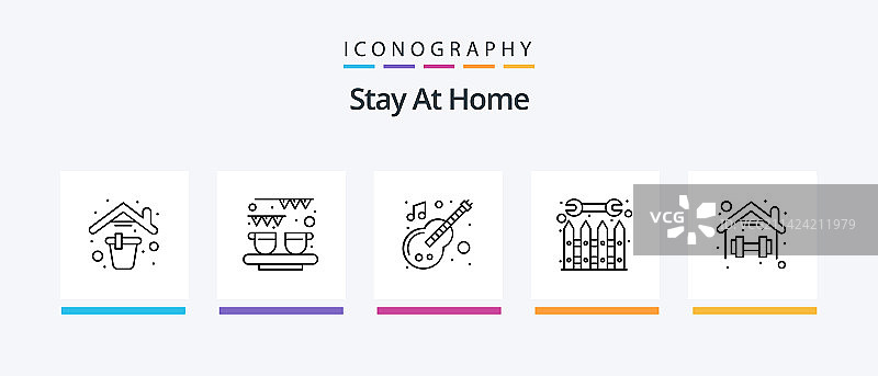 居家系列线性图标图片素材