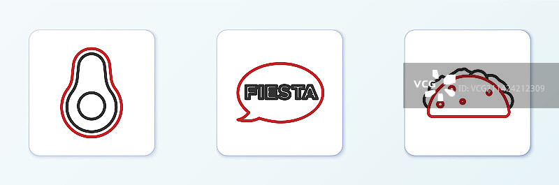 墨西哥卷饼配玉米饼、牛油果和水果图片素材