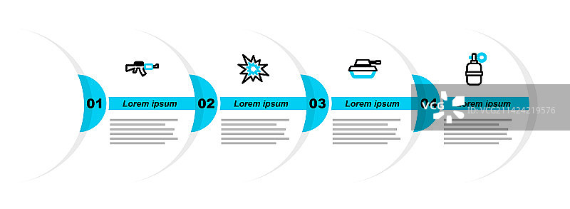 手榴弹坦克炸弹线条图片素材