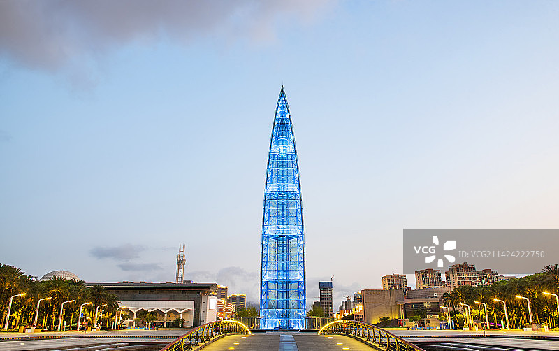 温州世纪广场夜景 温州夜景 温州城市夜景 温州市区 市政府图片素材