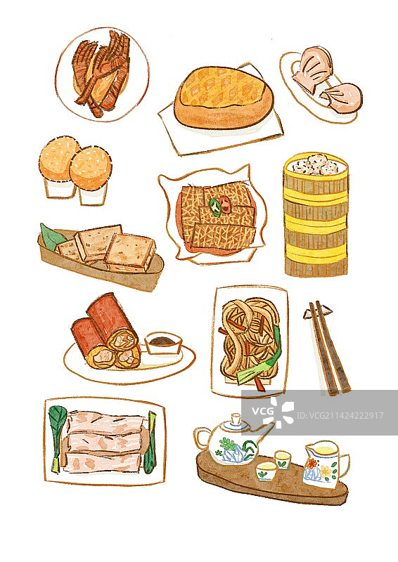 港式茶点图片素材