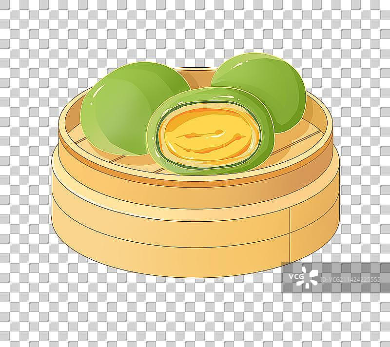 蒸笼青团图片素材