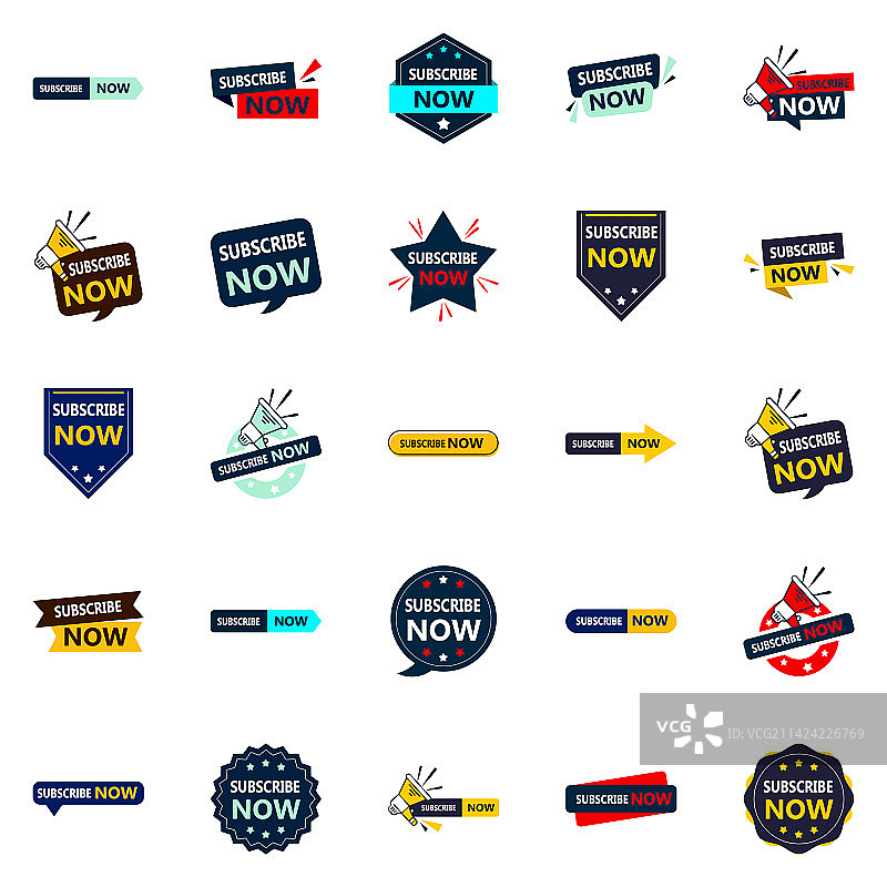 立即订阅25个优质banner设计图片素材