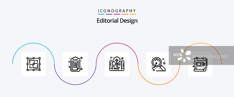 社论设计线条5图标包图片素材