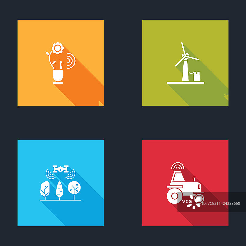 智能农业技术风力涡轮机图片素材