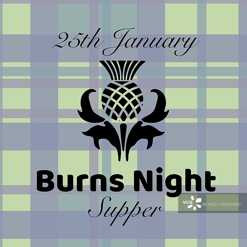 罗伯特·彭斯之夜：1月25日图片素材