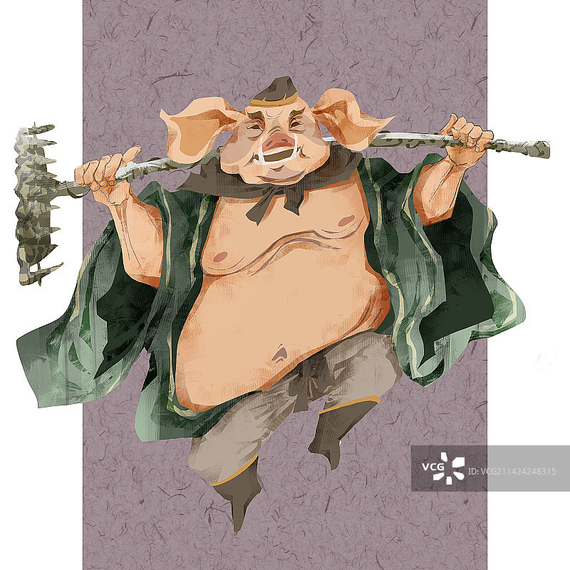 西游记猪八戒插画图片素材