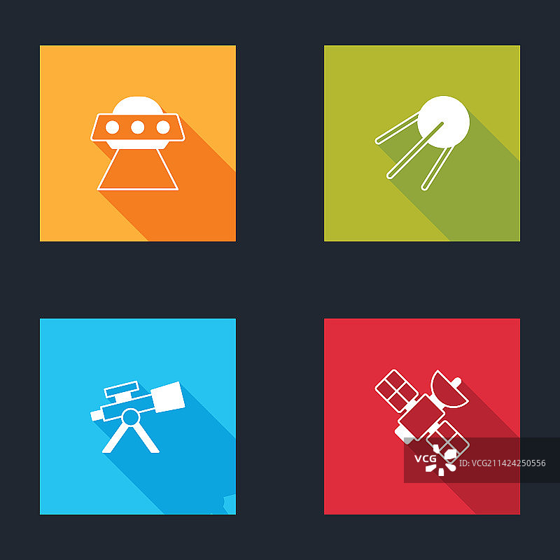 不明飞行物宇宙飞船卫星望远镜素材图片素材