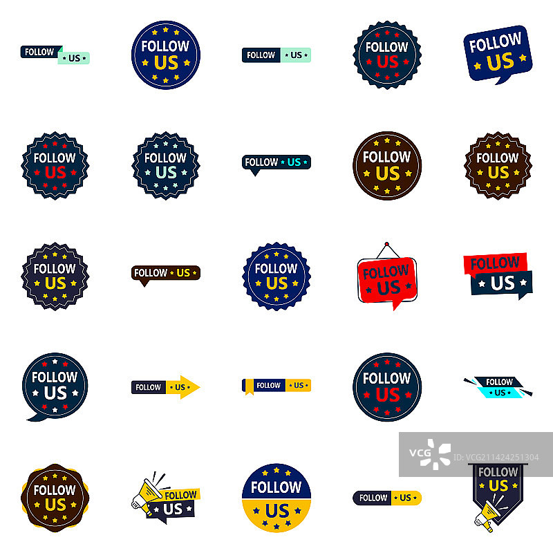 20个精美的社交媒体关注我们banner图片素材