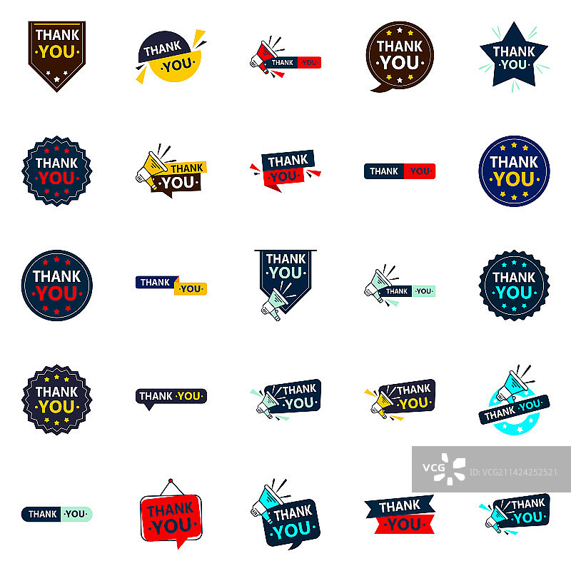 用25种专业方式表达您的感激之情图片素材