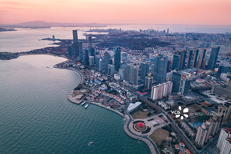 航拍城市风光图片素材