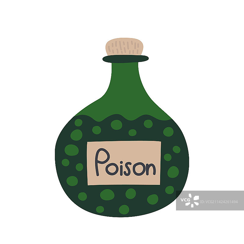 绿色药剂瓶图片素材