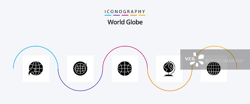 包含万维网的地球图标图片素材