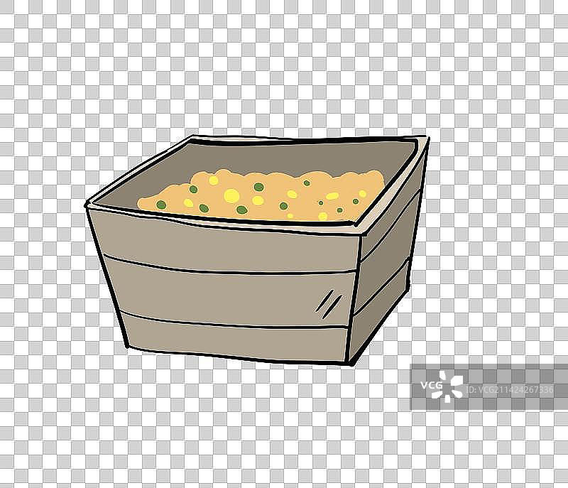 木质饲料槽图片素材