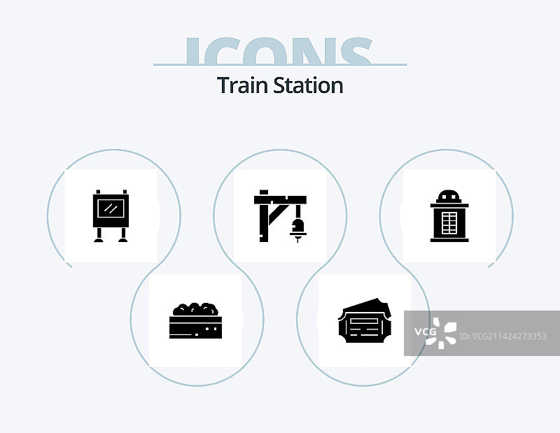 火车站点阵图标包设计图片素材