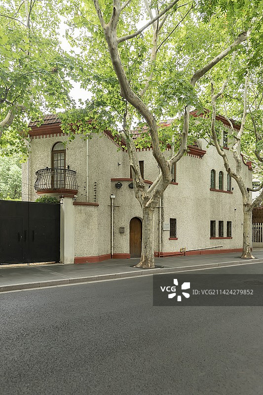 上海武康路 衡复风貌区 历史建筑 老洋房图片素材
