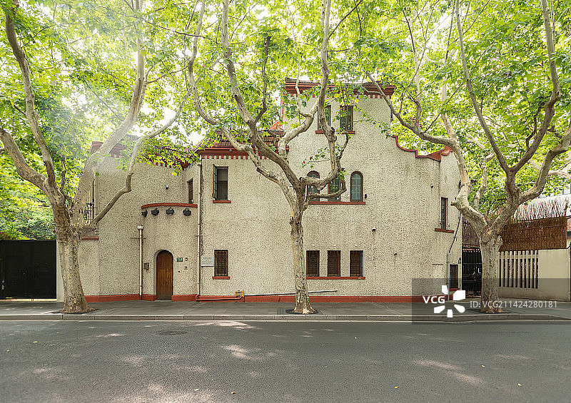 上海武康路 优秀历史建筑 欧式洋房图片素材