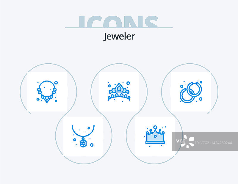 珠宝蓝色图标包5图标设计配饰图片素材