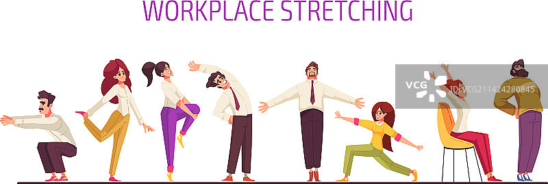 锻炼伸展运动图片素材