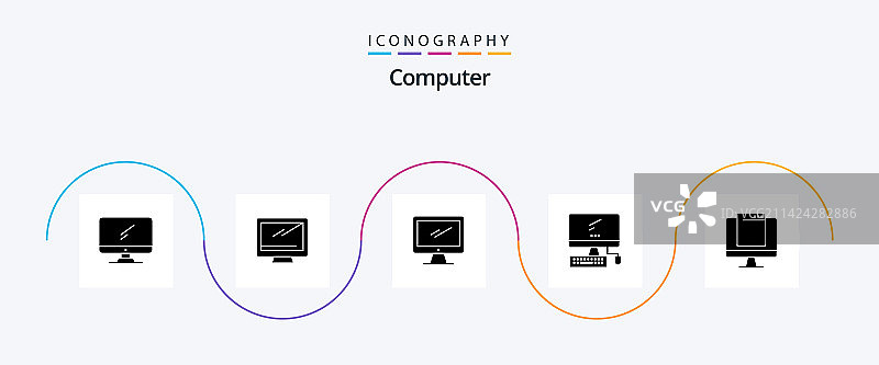 电脑字形5图标包，包括imac图片素材