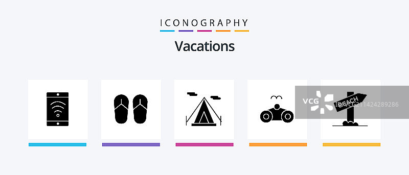 包含假期的假期字形5图标包图片素材