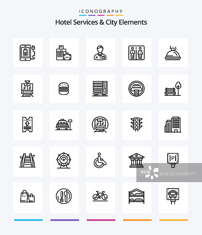 创意酒店服务与城市元素25图片素材