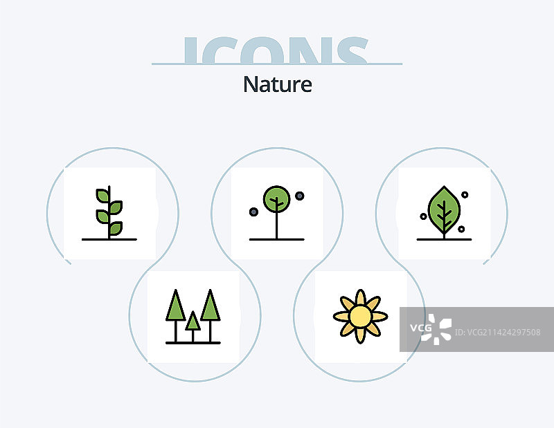 植物图标设计图片素材