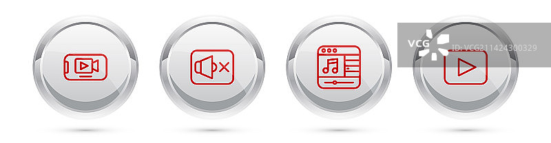 在线播放视频扬声器静音音乐图片素材