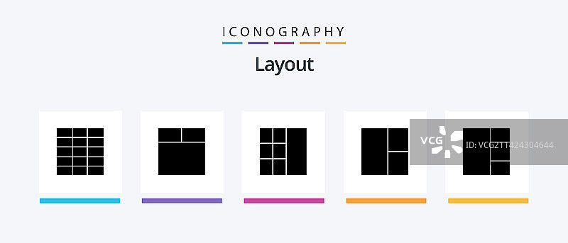 包含创意的字形图标包排版图片素材