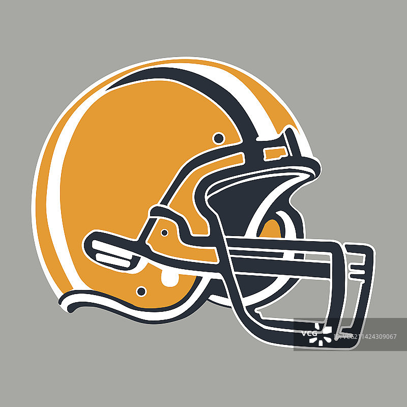 黄白色头盔图标图形图片素材