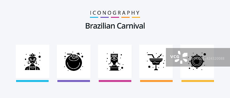 巴西狂欢节字形5图标包图片素材
