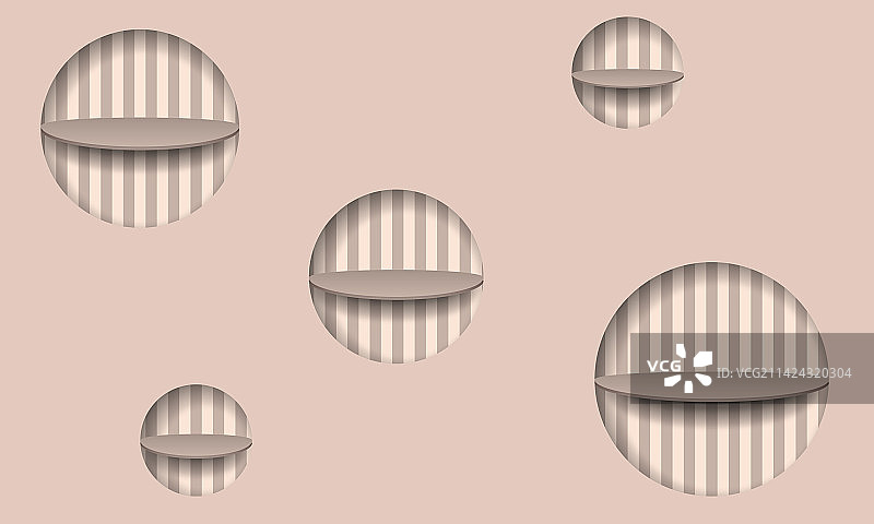 墙上的圆形隔板图片素材