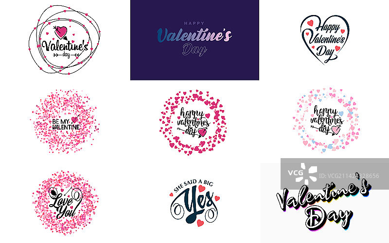 我爱你手绘的爱心字图片素材