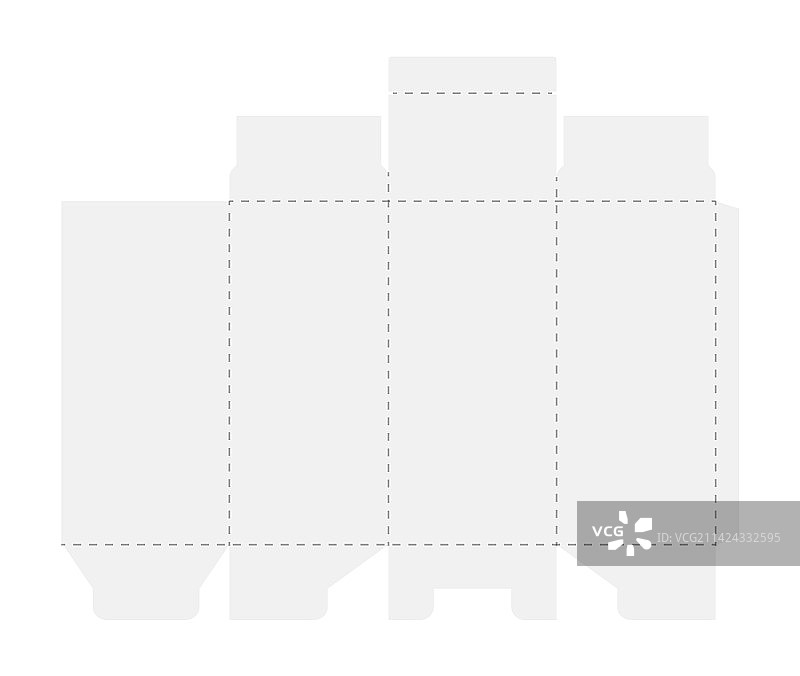 新款包装盒裁剪模型模板布局图片素材