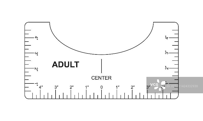 T恤对齐指南，成人尺寸模版图片素材