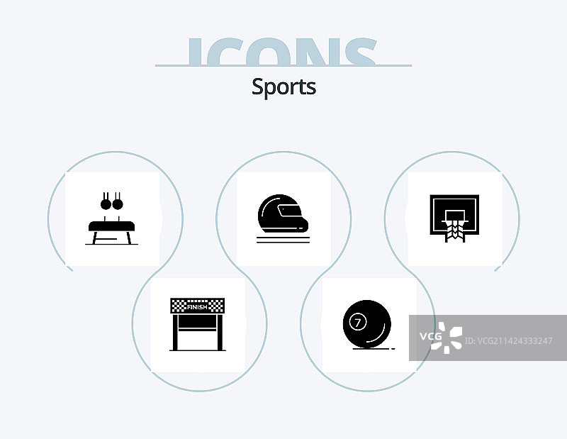 运动字形图标包：守门员图片素材